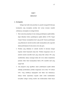 87 BAB V PENUTUP A. Kesimpulan Sebagai hasil akhir dari