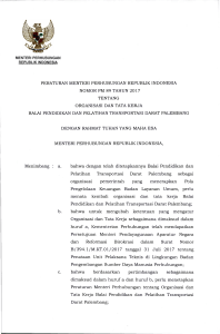 peraturan menteri perhubungan republik indonesia nomor pm 89
