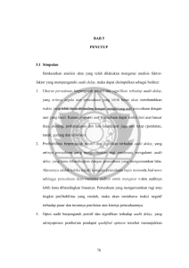 78 BAB 5 PENUTUP 5.1 Simpulan Berdasarkan analisis data yang