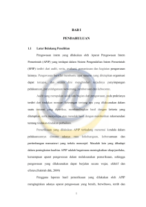 BAB I PENDAHULUAN - Widyatama Repository