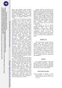 Aktivitas Antimikrob Bacillus sp. yang Diisolasi dari