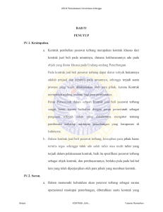 BAB IV PENUTUP IV.1. Kesimpulan. a. Kontrak pembelian pesawat