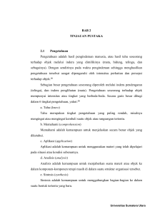 BAB 2 TINJAUAN PUSTAKA 2.1 Pengetahuan Pengetahuan adalah