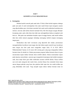 BAB V KESIMPULAN DAN REKOMENDASI A