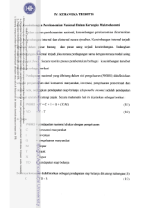 Model Mikro-Makroekonomi Indonesia : Analisis