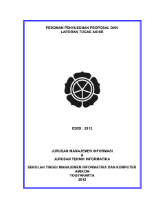 pedoman penyusunan proposal dan laporan tugas akhir