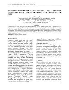 analisa generator 3 phasa tipe magnet permanen