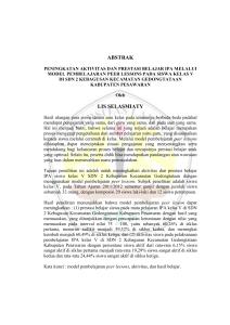 PENERAPAN METODE PEMBELAJARAN VARIATIF