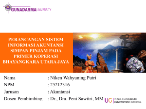 Akuntansi Dosen Pembimbing : Dr., Dra. Peni Sawitri, MM.