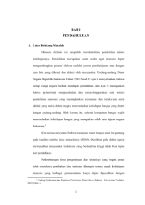 BAB I PENDAHULUAN - Repository IAIN Pekalongan