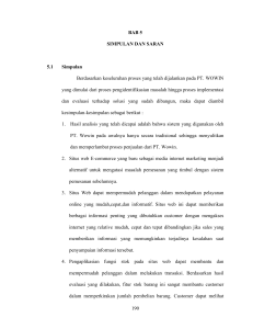 190 BAB 5 SIMPULAN DAN SARAN 5.1 Simpulan