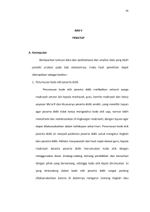 BAB V PENUTUP A. Kesimpulan Berdasarkan temuan data dan