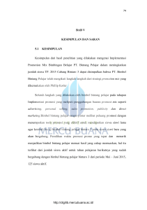 BAB V KESIMPULAN DAN SARAN 5.1 KESIMPULAN Kesimpulan