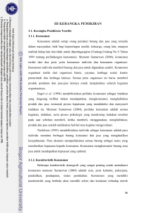 Analisis faktor yang dipertimbangkan konsumen