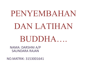 penyembahan dan latihan buddha….