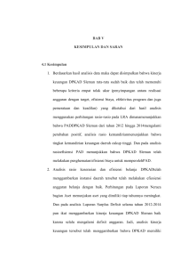 BAB V KESIMPULAN DAN SARAN 4.1 Kesimpulan 1