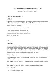 ASUHAN KEPERAWATAN PADA PASIEN DENGAN ACS DISERTAI