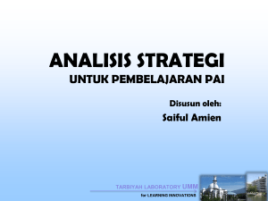 analisis strategi