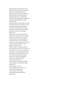 Adobe Dreamweaver adalah program yang digunakan