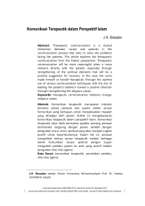 Komunikasi Terapeutik dalam Perspektif Islam