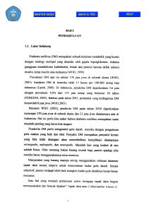 BABI PENDAHULUAN 1.1. Latar belakang Diabetes mellitus (DM