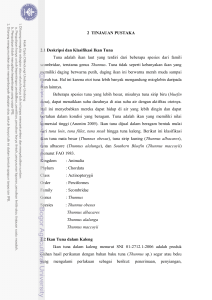 2 TINJAUAN PUSTAKA 2.1 Deskripsi dan