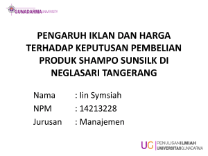 pengaruh iklan dan harga terhadap keputusan pembelian produk