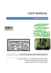 user manual jam digital