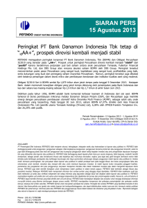 PEFINDO CREDIT RATING INDONESIA