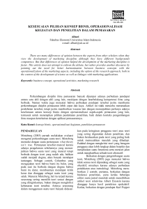 restrukturisasi dimensi kualitas layanan