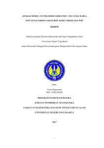 SKRIPSI Diajukan kepada Fakultas Matematika dan Ilmu