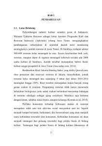 BAB 1 PENDAHULUAN 1.1. Latar Belakang Perkembangan industri