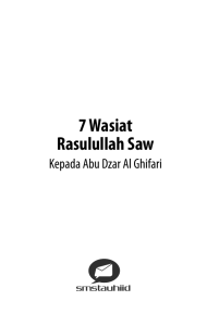 7 Wasiat Rasulullah Saw