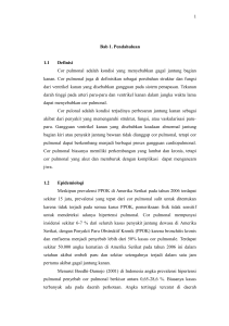 1 Bab 1. Pendahuluan 1.1 Definisi Cor pulmonal adalah kondisi