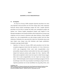 (ADR) merupakan algoritma penyebaran rute