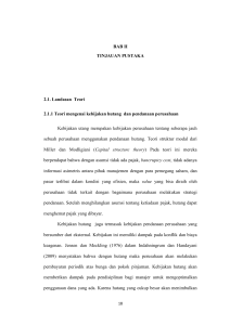 BAB II TINJAUAN PUSTAKA 2.1. Landasan Teori 2.1.1 Teori