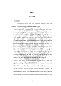 111 BAB V PENUTUP 5.1 Kesimpulan Berdasarkan analisis data