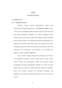 9 BAB II TELAAH PUSTAKA 2.1.Landasan Teori 2.1.1. Pengertian