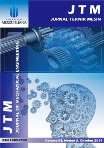 jurnal teknik mesin jtm journal of mechanical engineering