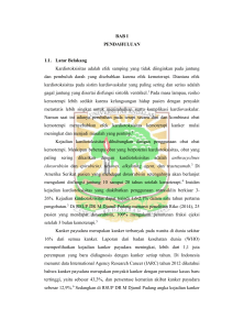 BAB I PENDAHULUAN 1.1. Latar Belakang Kardiotoksisitas adalah