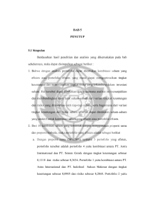 BAB 5 PENUTUP 5.1 Simpulan Berdasarkan hasil penelitian dan