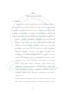 171 BAB V SIMPULAN DAN SARAN 5.1. Simpulan Berdasarkan