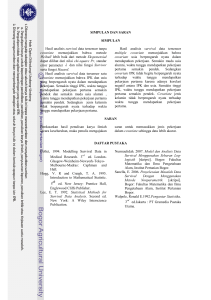 Data Survival Waktu Tunggu Mendapatkan