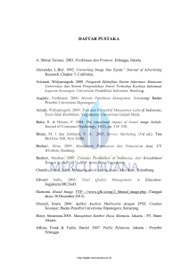 daftar pustaka - Perpustakaan Universitas Mercu Buana