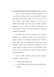 2.2.6. Kemudahan Penggunaan yang dipersepsikan (perceived