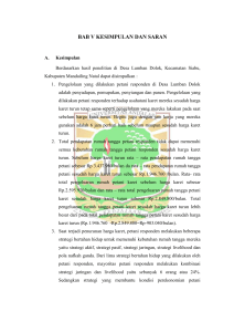 BAB V KESIMPULAN DAN SARAN