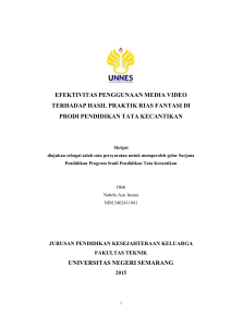 efektivitas penggunaan media video terhadap hasil praktik