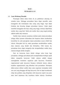 1 BAB 1 PENDAHULUAN 1.1 Latar Belakang Masalah Persaingan