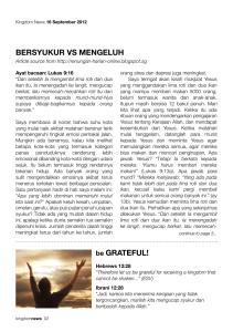 BerSyukur vS mengeluh be grAteful!