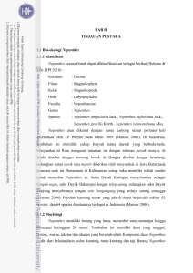 BAB II TINJAUAN PUSTAKA 2.1 Bio-ekologi